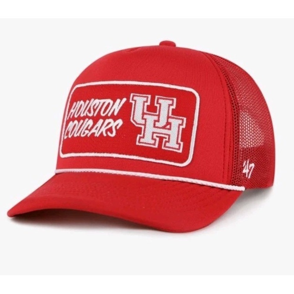 UNIVERSITY HOUSTON COUGARS‎  BASEBALL HAT TRUCKER PATCH CAP 47 Brand
